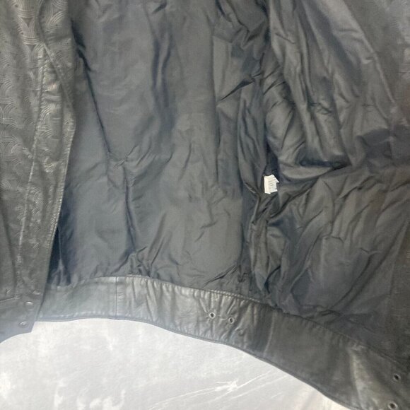 Vintage 80s 90s Gino di Giorgio Comit Leather Bomber Jacket Mens Medium Retro - Picture 16 of 16